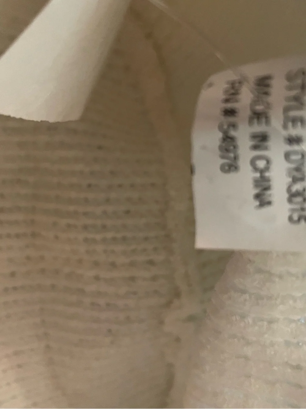 Cream Knit Bucket Hat
